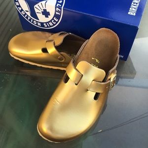 Birkenstock Boston Metallic Clog